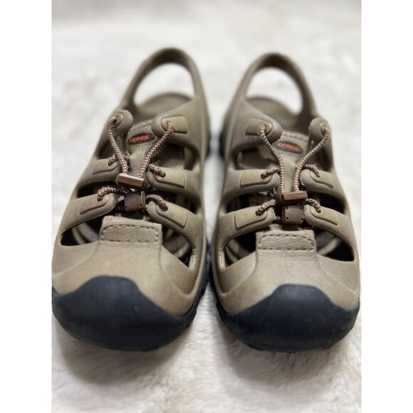 Crocs Mens Khaki Outdoor Sandals With Adjustable Lace women size 8 mens size 6 - Picture 4 of 9